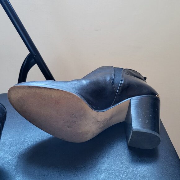 Black leather Michael Kors Heel ankle shoes - Picture 7 of 8